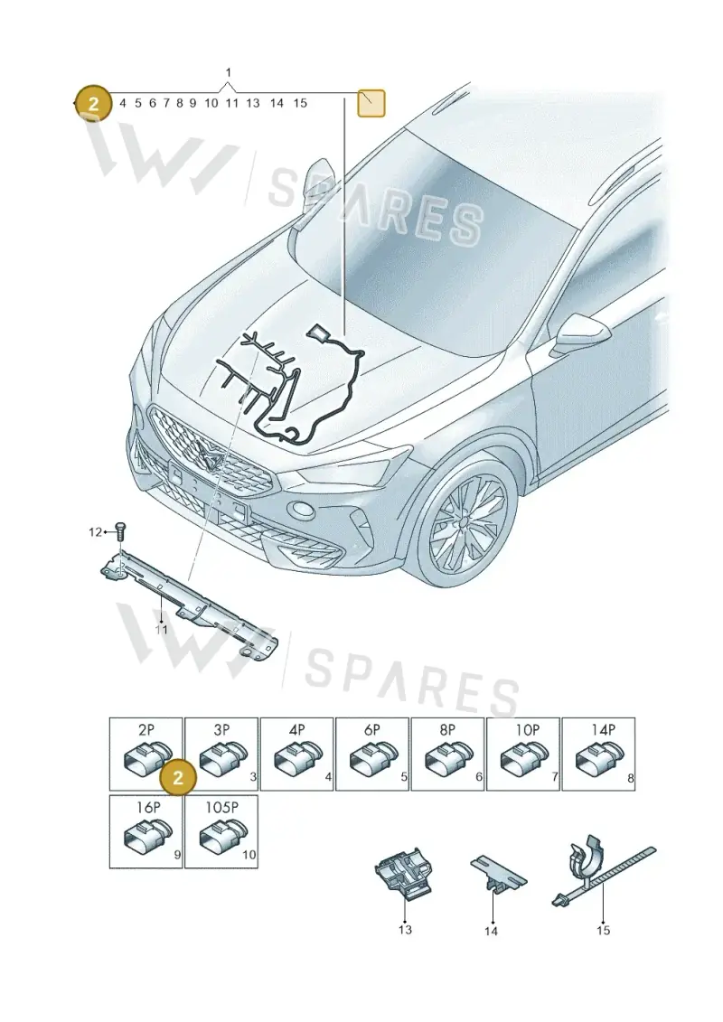 8K0973702A — SEAT Formentor TSI CUPRA (2020-) diagram 5ff971015, position 2