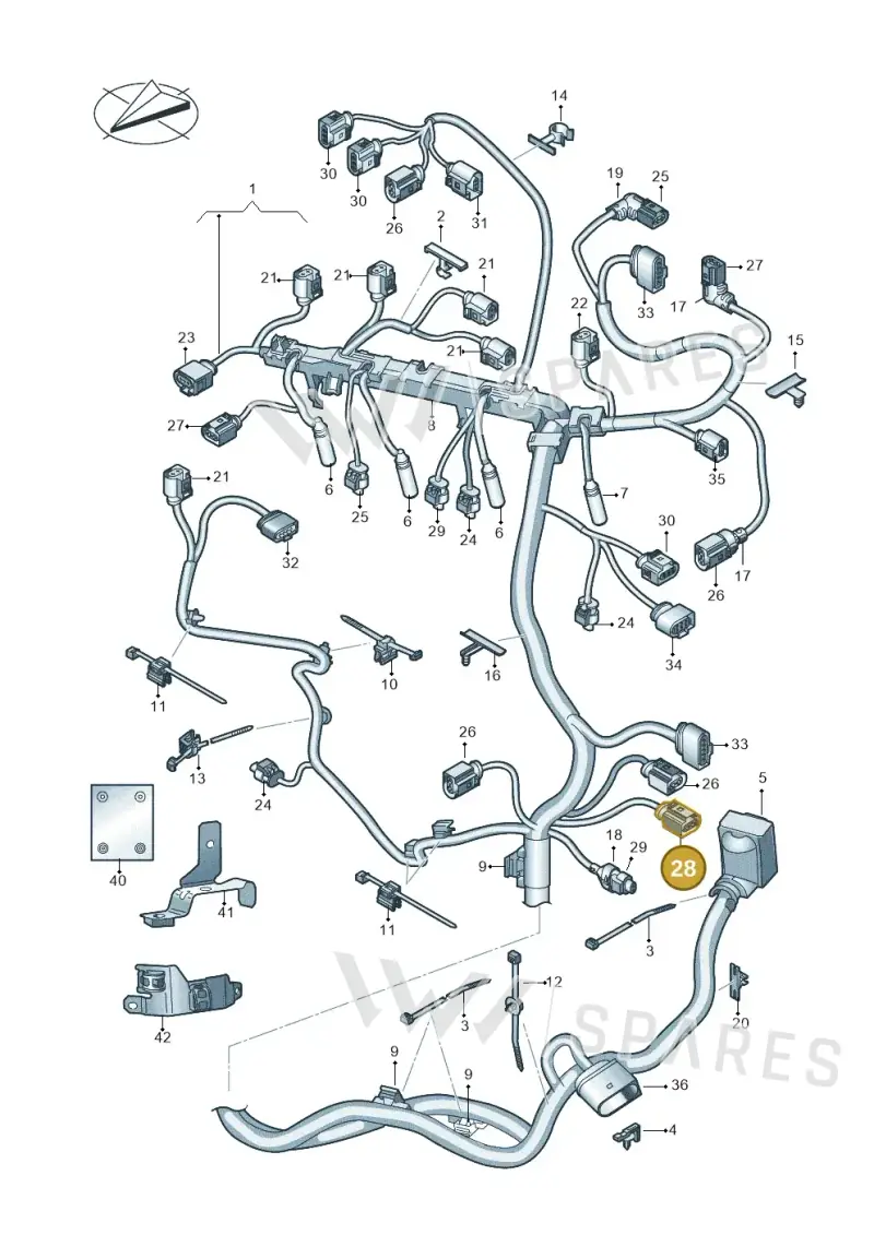 8K0973702B — SEAT Tarraco FR (2018-2024) diagram 793971250, position 28
