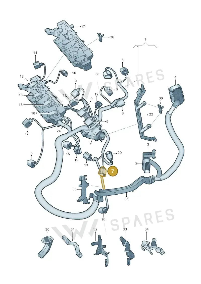 8K0973703H — SEAT Toledo Reference (2012-2015) diagram 708971100, position 7