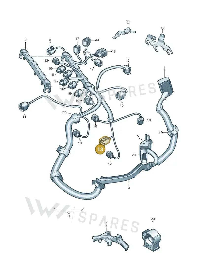 8K0973703H — SEAT Toledo Reference (2012-2015) diagram 747971050, position 13