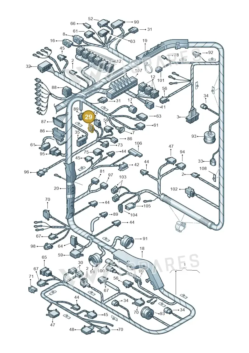 8L0971972 — SEAT Alhambra (2006-2010) diagram 162971810, position 29