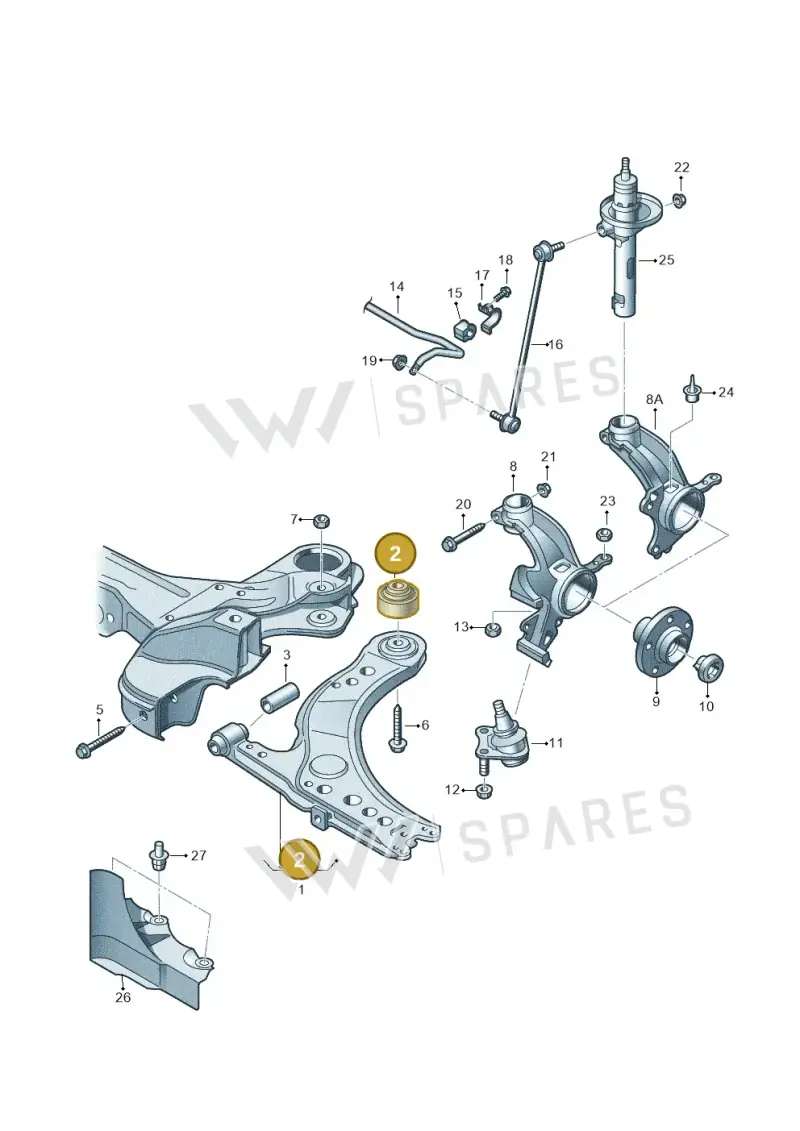 8N0407181B — SEAT Ibiza Reference (2008-2011) diagram 657407000, position 2