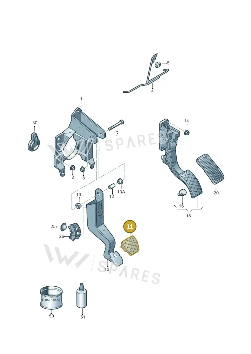 8N0721173A — SEAT Ibiza Reference (2012-2012) diagram 672721700, position 11