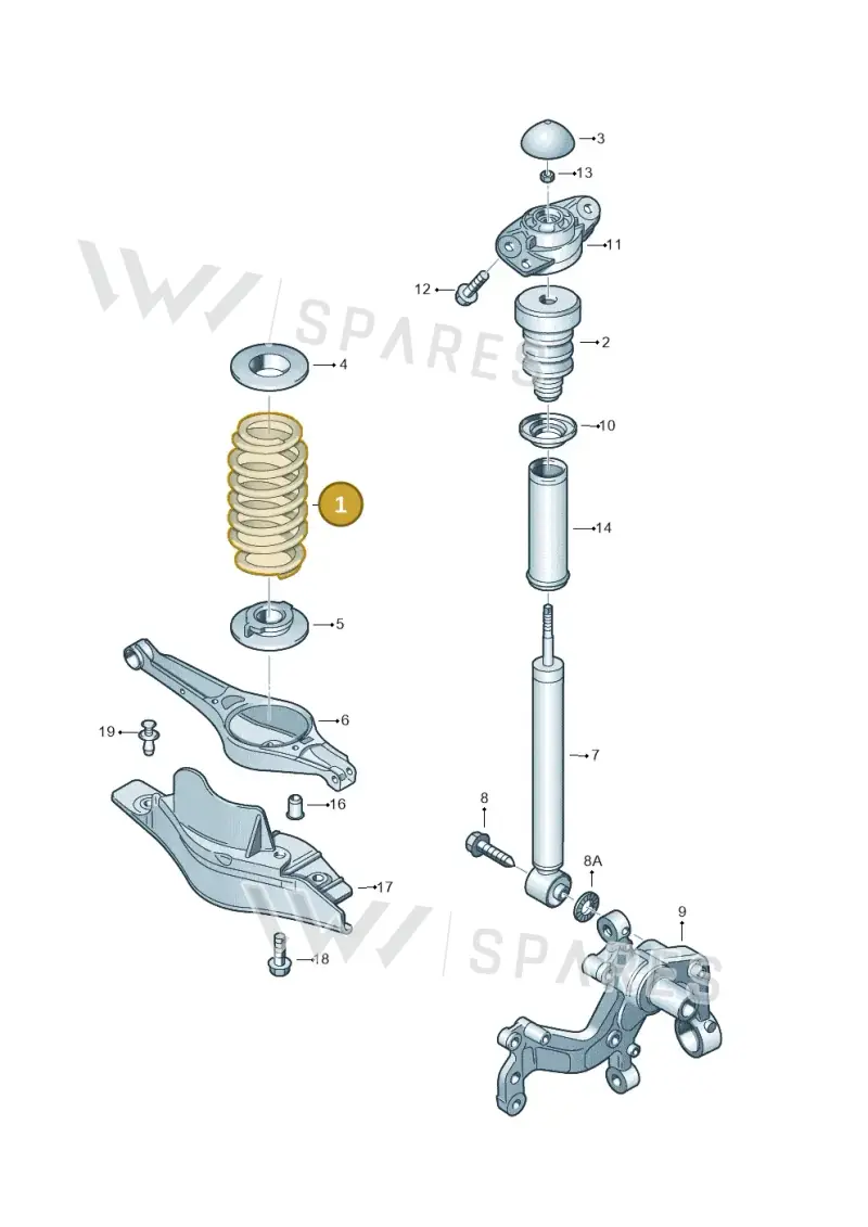 8P0511115AA — SEAT Altea XL Reference (2013-2013) diagram 409511000, position 1