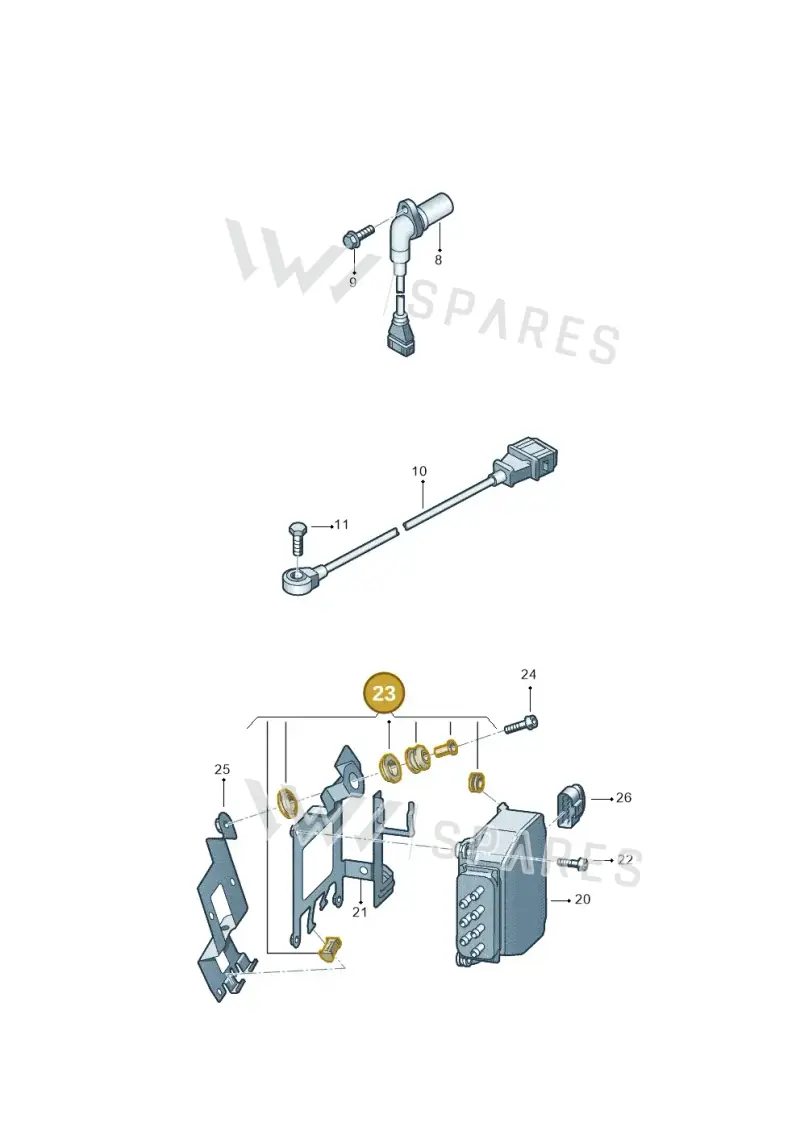8P0998801 — SEAT Altea XL Reference (2010-2013) diagram 418906300, position 23