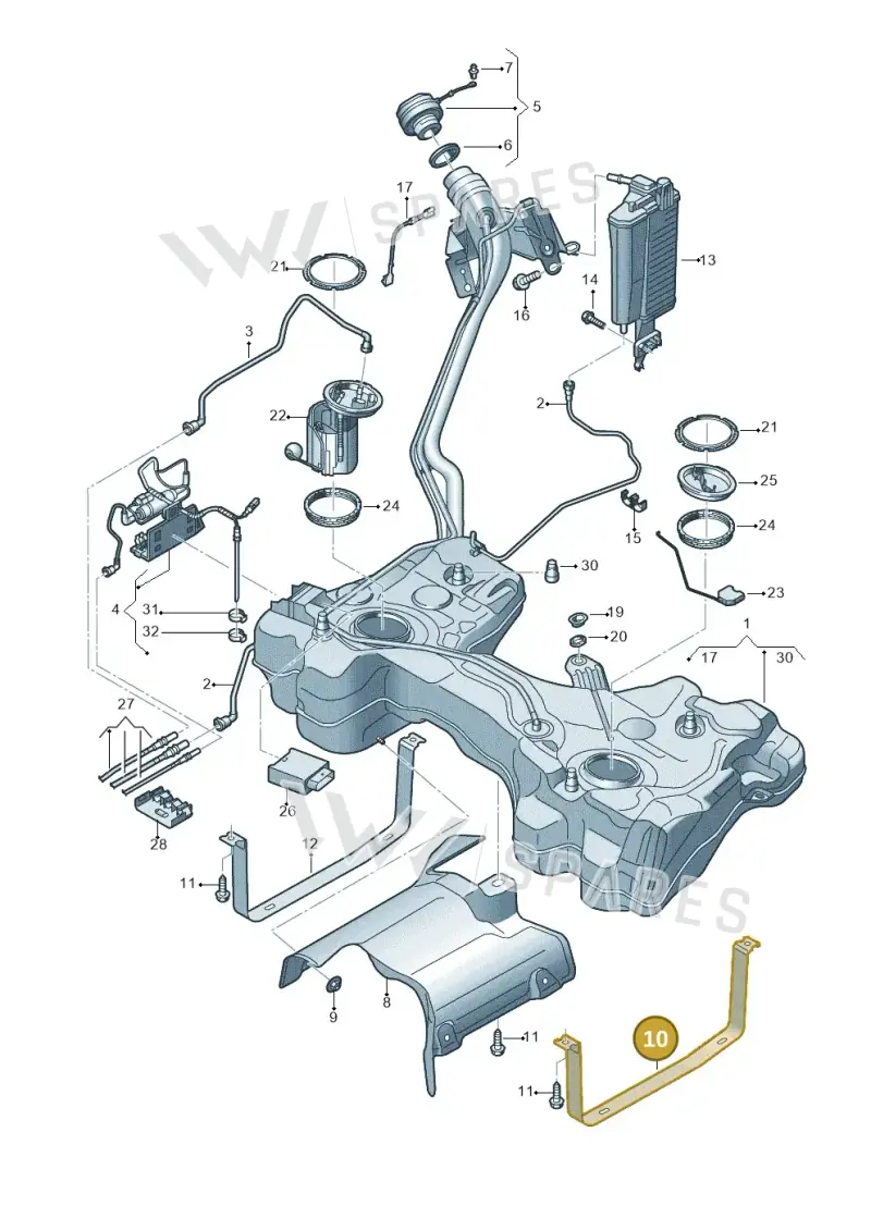 8S0201653 — SEAT Formentor TSI CUPRA (2020-) diagram 813201049, position 10