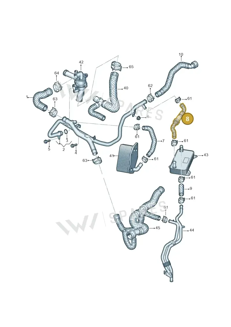 8V0121124 — SEAT Formentor TSI CUPRA (2020-) diagram 858121320, position 8