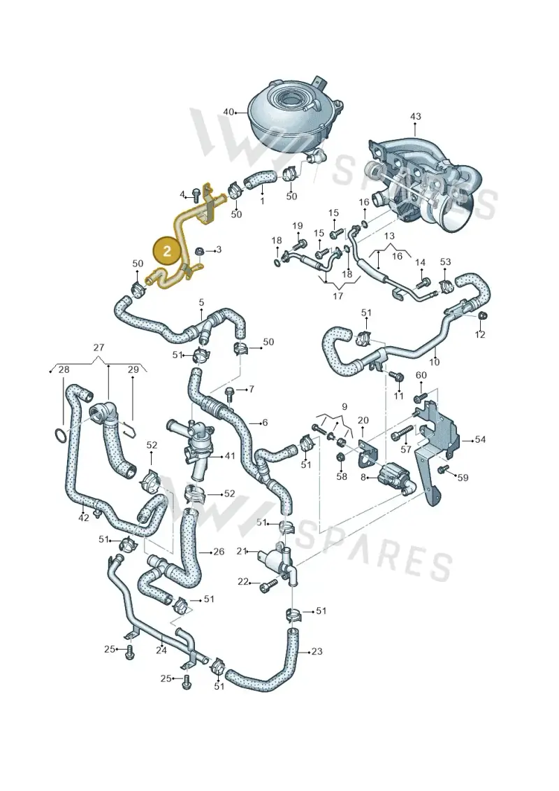 8V0122480 — SEAT Formentor TSI CUPRA (2020-) diagram 898121310, position 2
