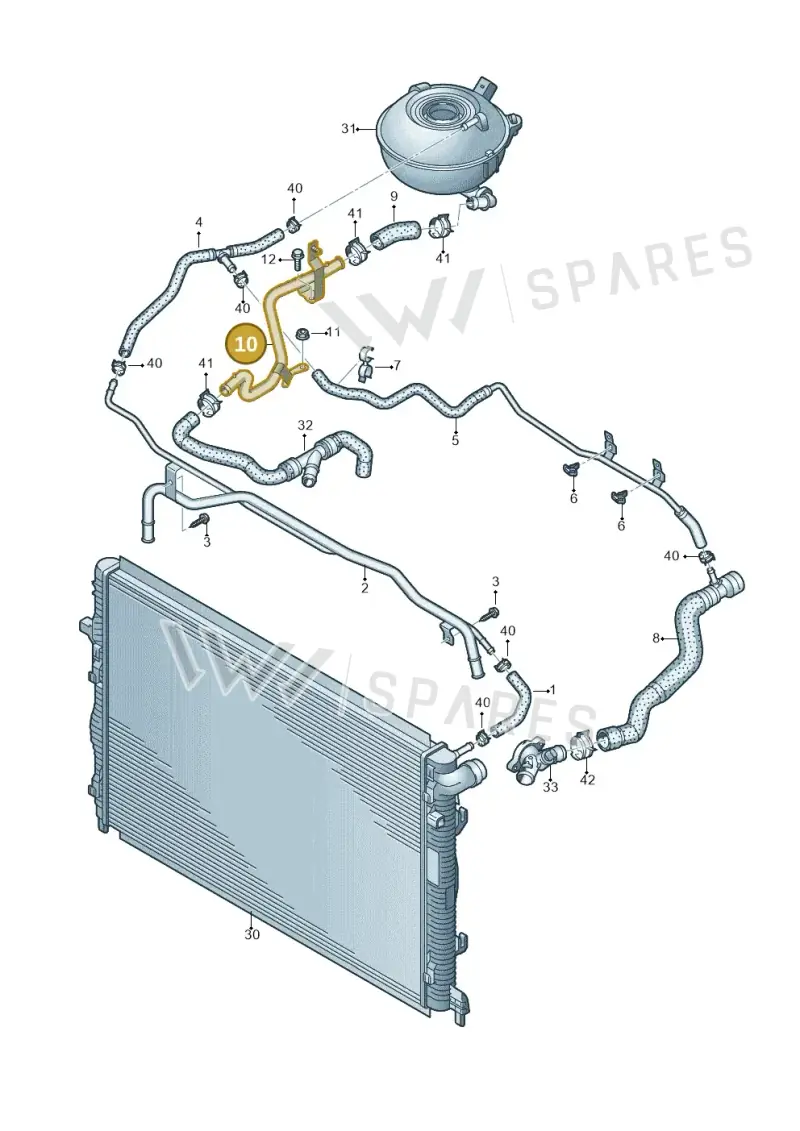 8V0122480 — SEAT Formentor TSI CUPRA (2020-) diagram 858121300, position 10