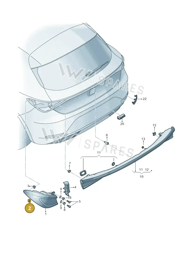 8V0805673 — SEAT Formentor TSI CUPRA (2020-) diagram 5fn945000, position 2