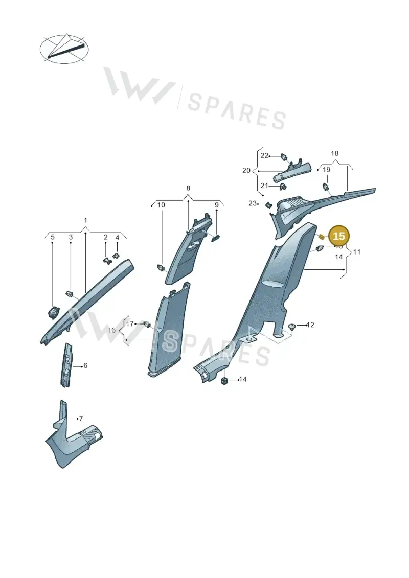 8V0867947 — SEAT Tavascan Cupra (2023-) diagram 20h867065, position 15