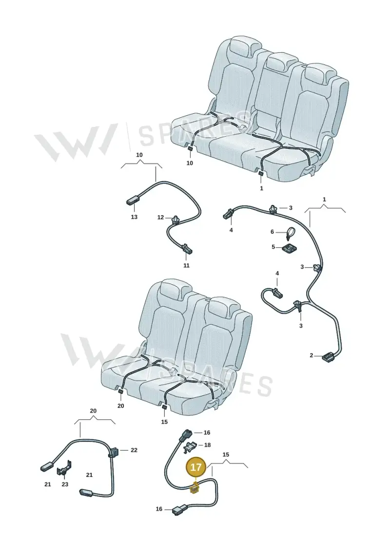 8V0971850 — SEAT Tarraco FR (2018-2024) diagram 591972029, position 17