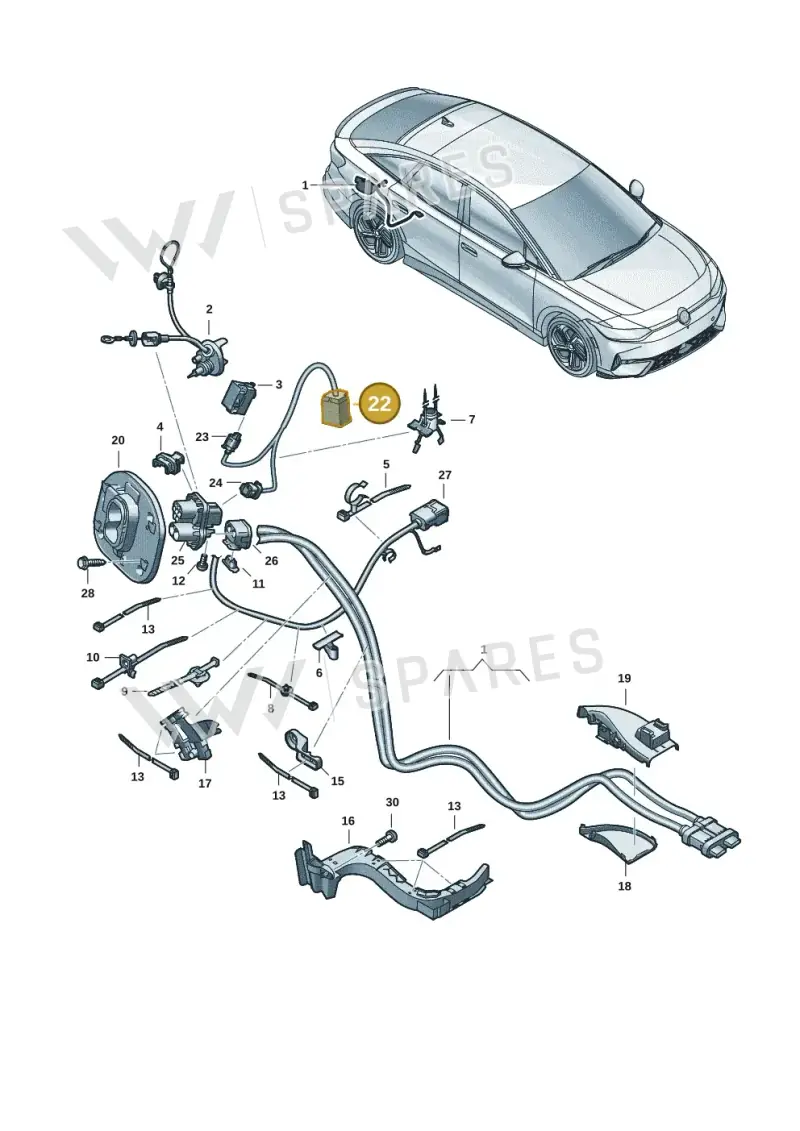 8W0972416 — SEAT Tavascan Cupra (2023-) diagram 14b970150, position 22