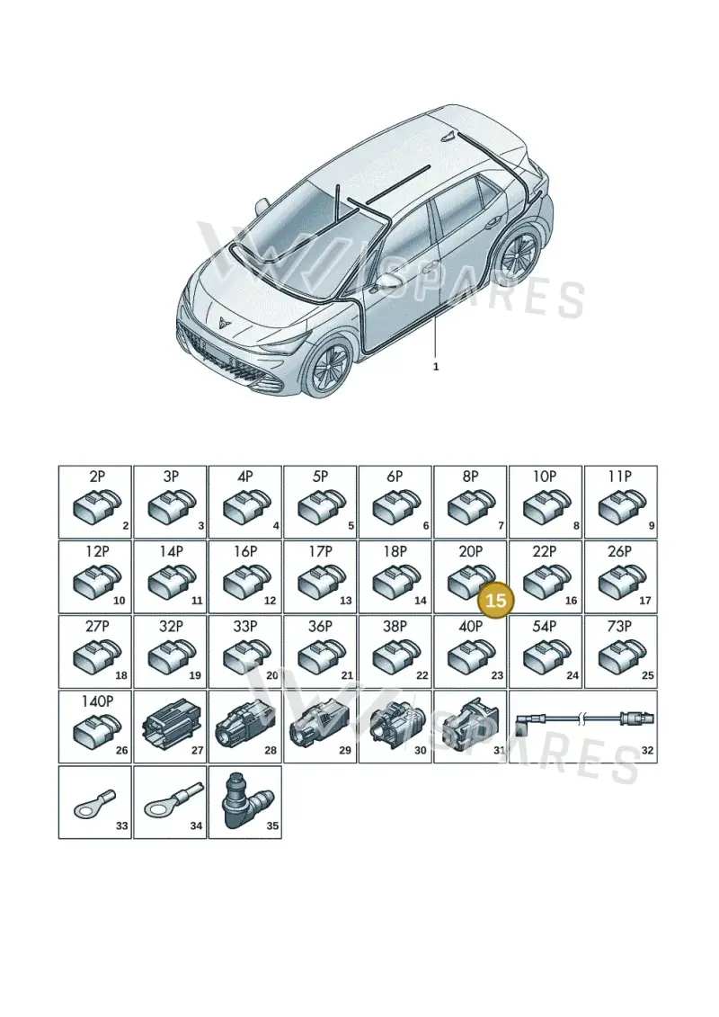 8W0972420 — SEAT EBoost CUPRA (2021-) diagram 10s971081, position 15