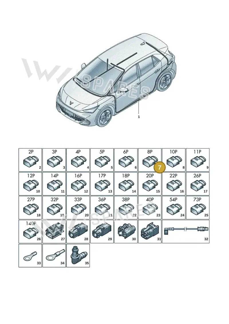 8X0035444 — SEAT EBoost CUPRA (2021-) diagram 10s971081, position 7