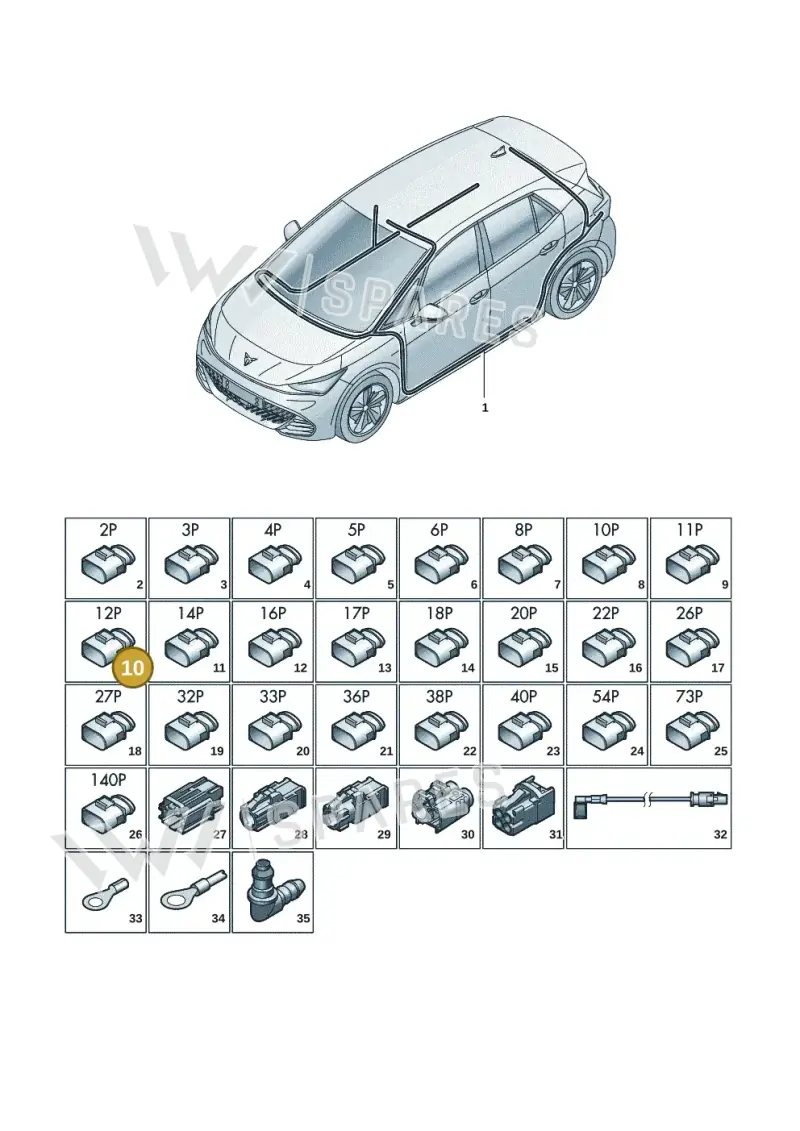 8X0035447 — SEAT EBoost CUPRA (2021-) diagram 10s971081, position 10