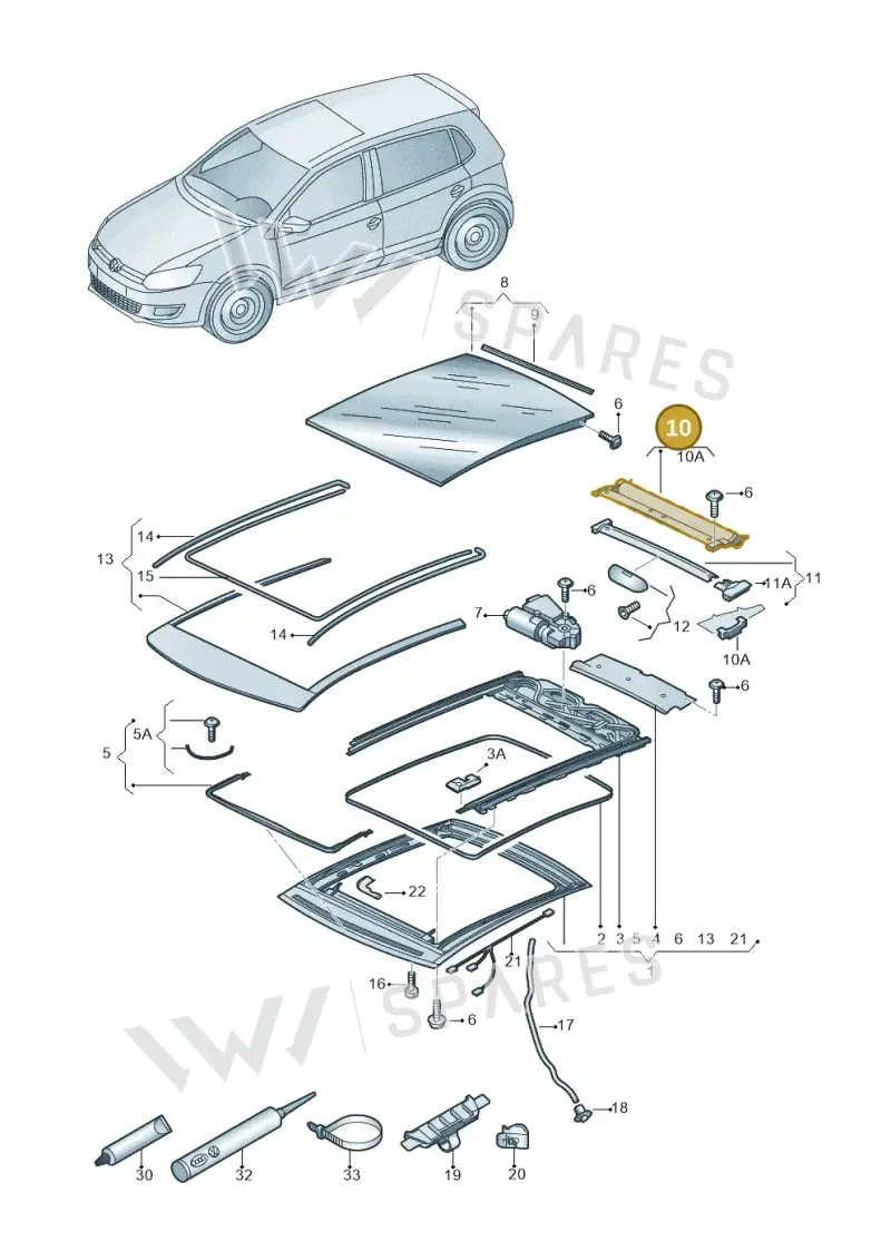 8X0877306AAK1 — SEAT Mii reference (2011-2019) diagram 672877000, position 10