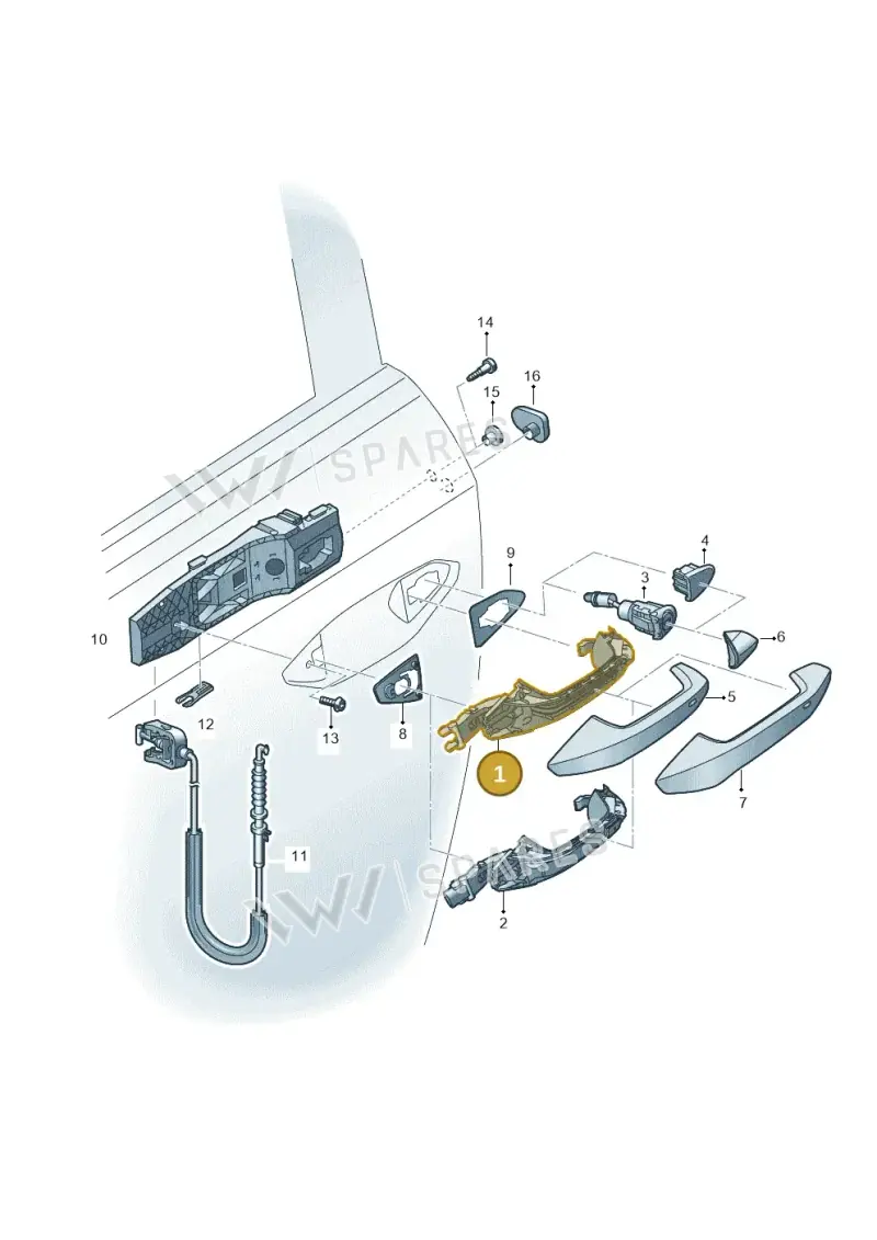8Y0837205A — SEAT 578 platform diagram 596837000, position 1