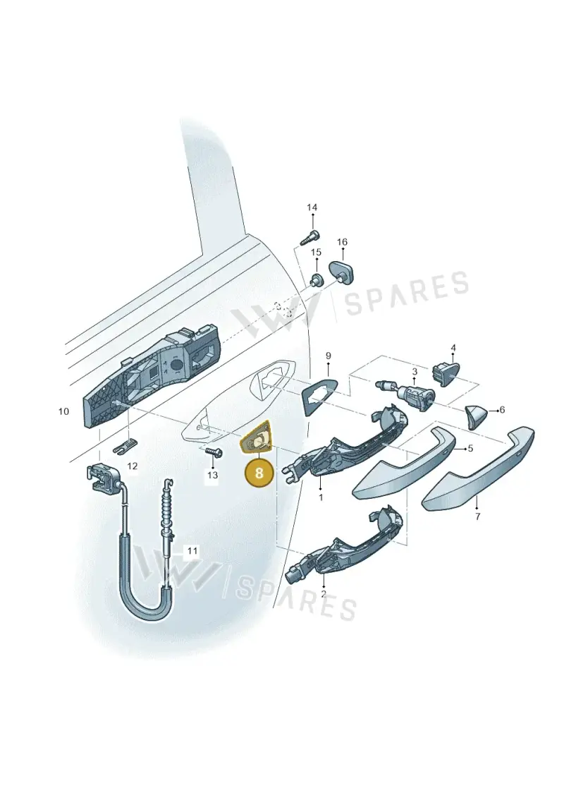 8Y0837210A — SEAT 578 platform diagram 596837000, position 8