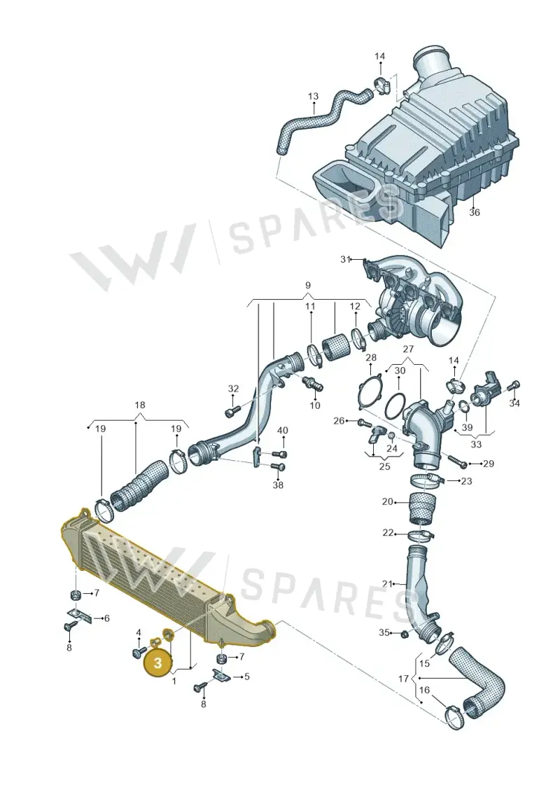 8Z0129734 — SEAT Formentor TSI CUPRA (2020-) diagram 596145610, position 3