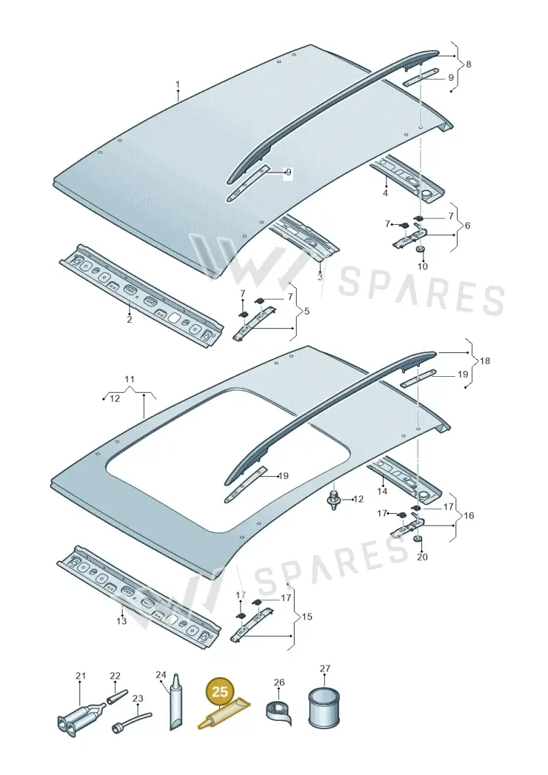AKD476KD505 — SEAT Formentor TSI CUPRA (2020-) diagram 5ff817000, position 25