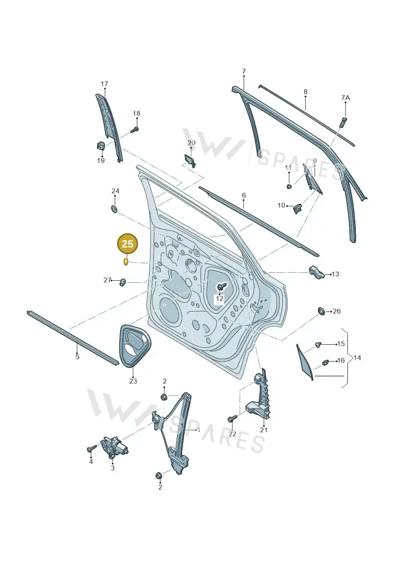 AKL437D50 — SEAT Ateca Style (2016-) diagram 893839600, position 25