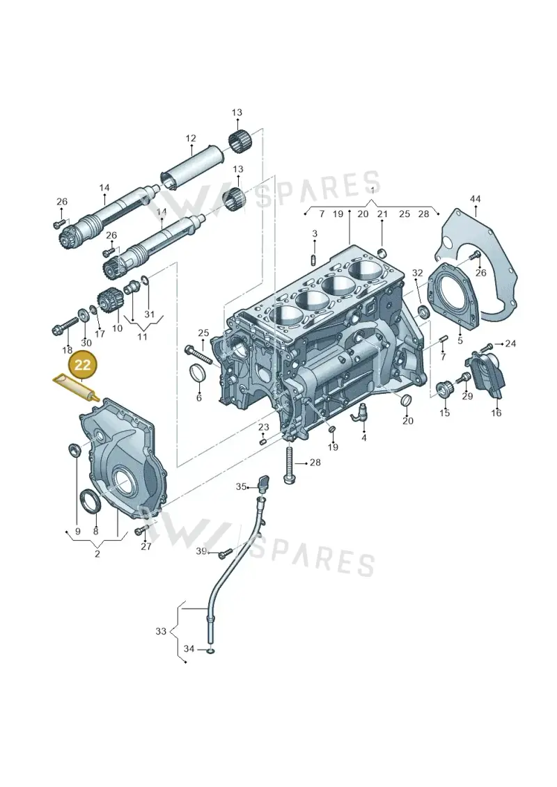 D174003M2 — SEAT Formentor TSI CUPRA (2020-) diagram 746103100, position 22