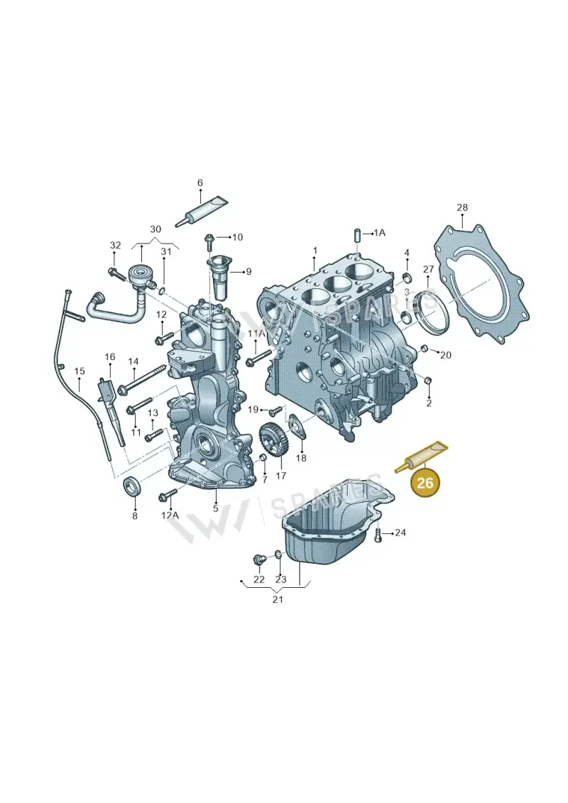 D176600M1 — SEAT Ibiza Reference (2012-2012) diagram 253103050, position 26