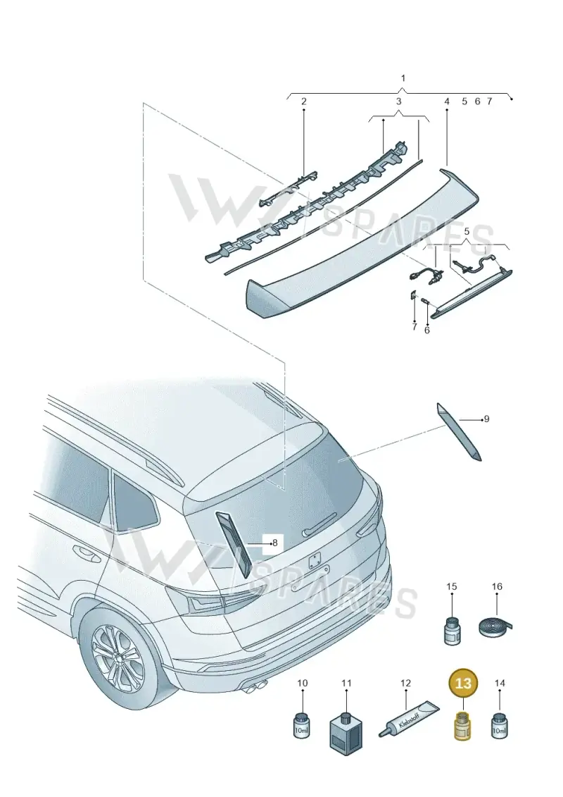 D177500A1 — SEAT Ateca Style (2016-) diagram 893827010, position 13