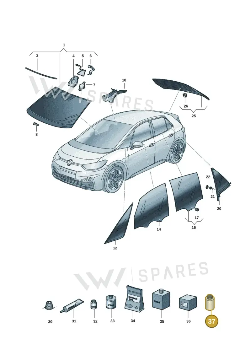 D181802M1 — SEAT EBoost CUPRA (2021-) diagram 10a845000, position 37