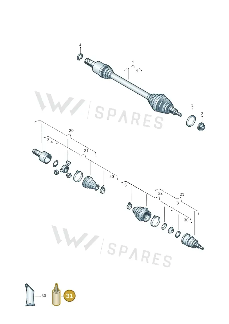 D185400A3 — SEAT Mii electric (2020-2021) diagram 899407200, position 31