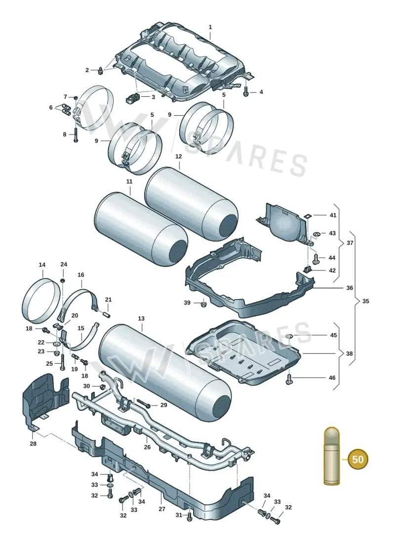 D329215M1 — SEAT Leon style (2019-) diagram 5h0201010, position 50