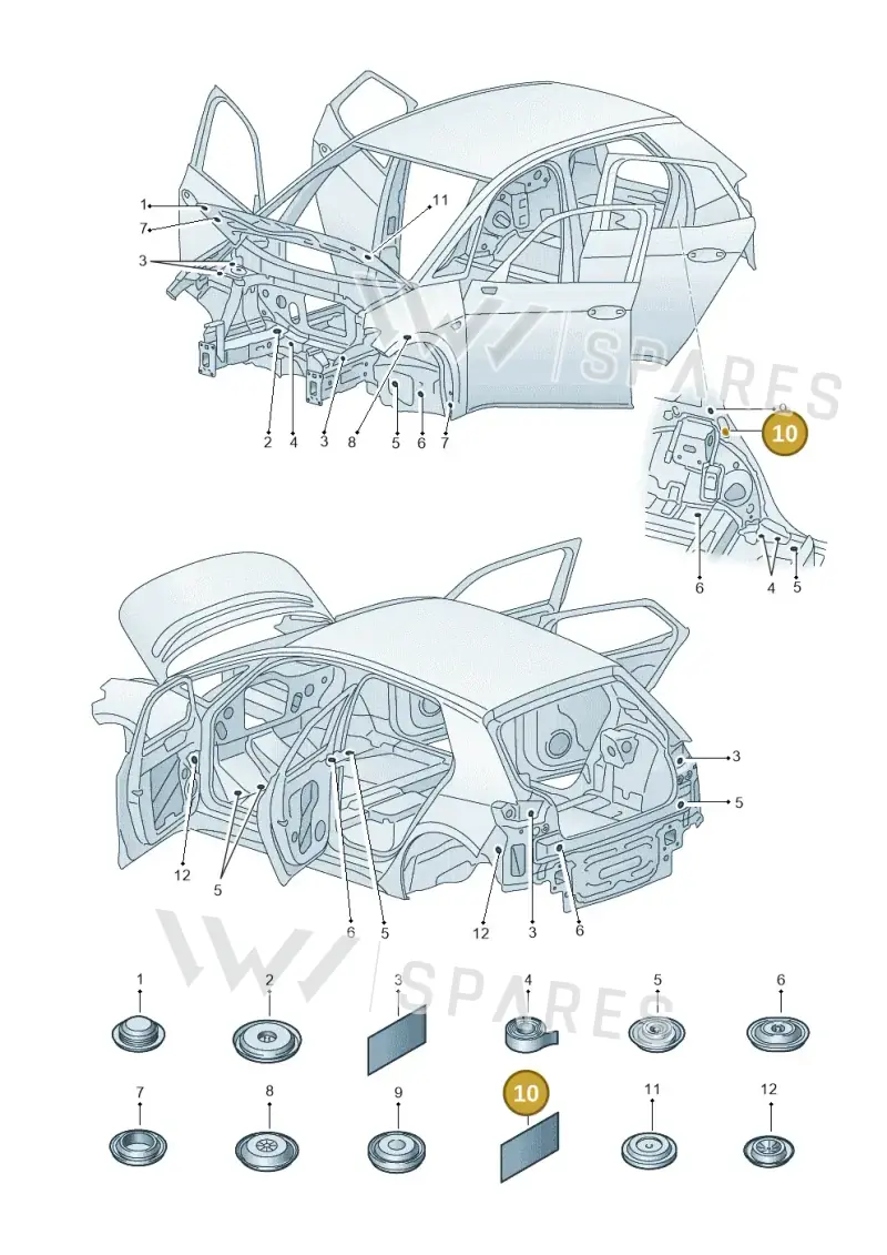 D381AL1A2 — SEAT EBoost CUPRA (2021-) diagram 10a803035, position 10