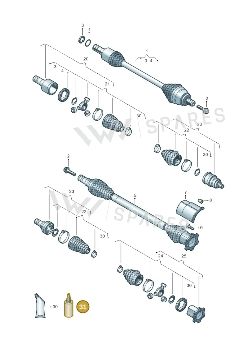 D454300A2 — SEAT Formentor TSI CUPRA (2020-) diagram 827407390, position 31