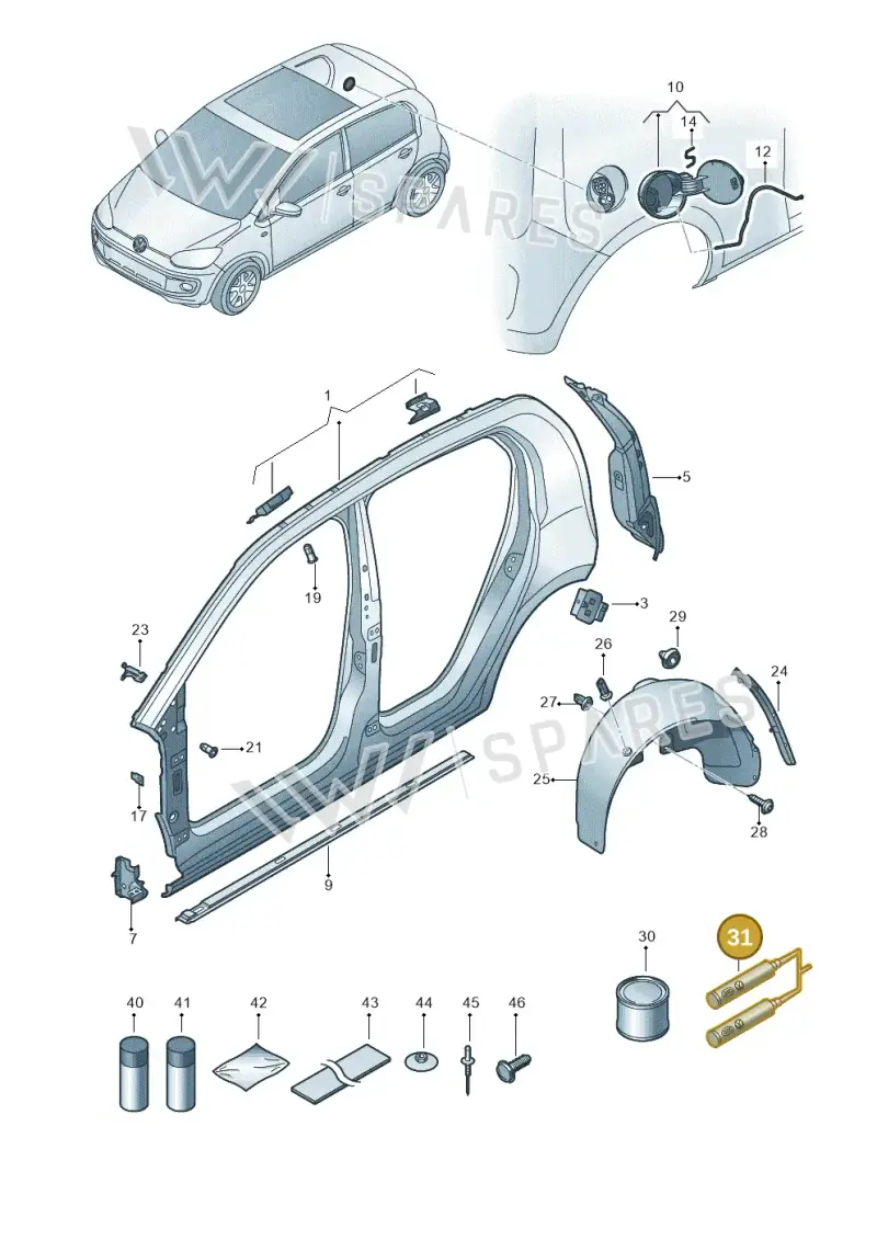 D506110A2 — SEAT Mii electric (2020-2021) diagram 772809700, position 31