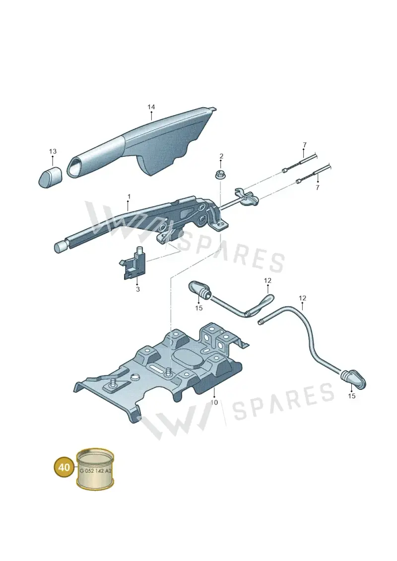G052142A2 — SEAT Mii electric (2020-2021) diagram 672711500, position 40