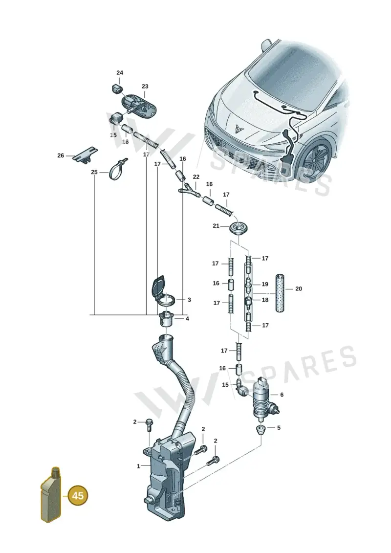 G052184A2 — SEAT EBoost CUPRA (2021-) diagram 10s955010, position 45
