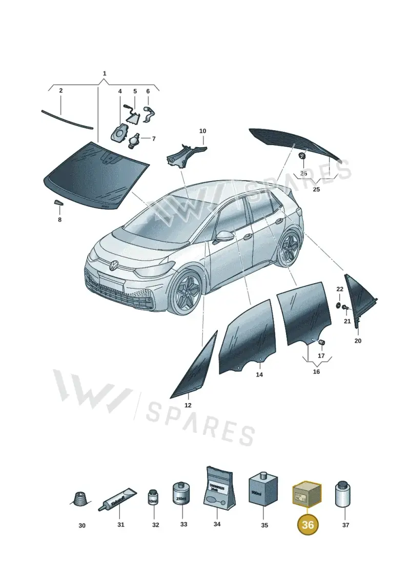 G052522A2 — SEAT EBoost CUPRA (2021-) diagram 10a845000, position 36