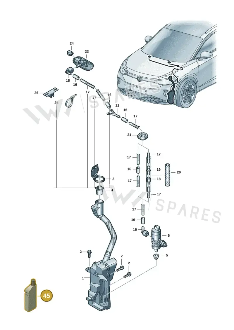 G060164M2 — SEAT Tavascan Cupra (2023-) diagram 11a955010, position 45