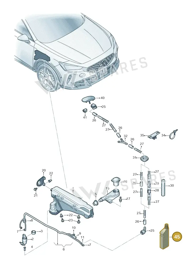 G060164M4 — SEAT Formentor TSI CUPRA (2020-) diagram 5ff955015, position 45