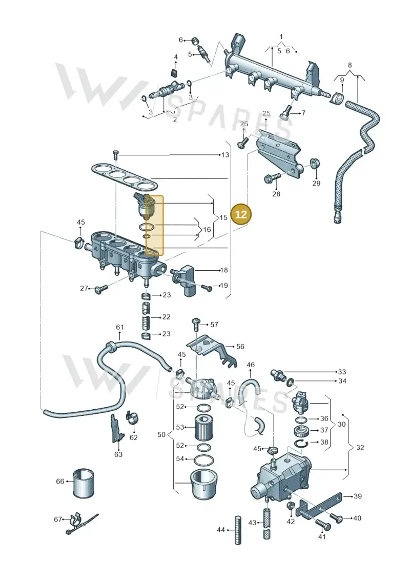 JNV130125D — SEAT Altea XL Reference (2013-2013) diagram 649133440, position 12