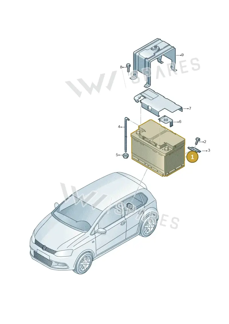 JZW915105 — SEAT Ibiza Stylance (2015-) diagram 773915100, position 1