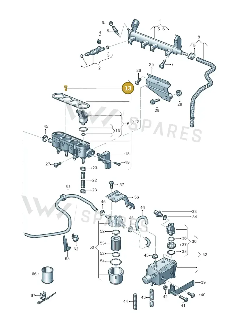 N01021020 — SEAT Altea XL Reference (2013-2013) diagram 649133440, position 13