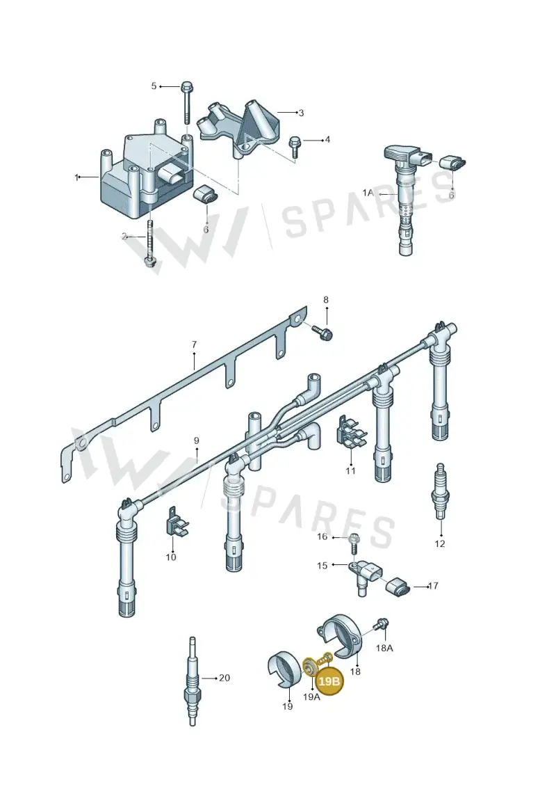 N01024232 — SEAT Exeo ST Reference (2008-2011) diagram 412905000, position 19B