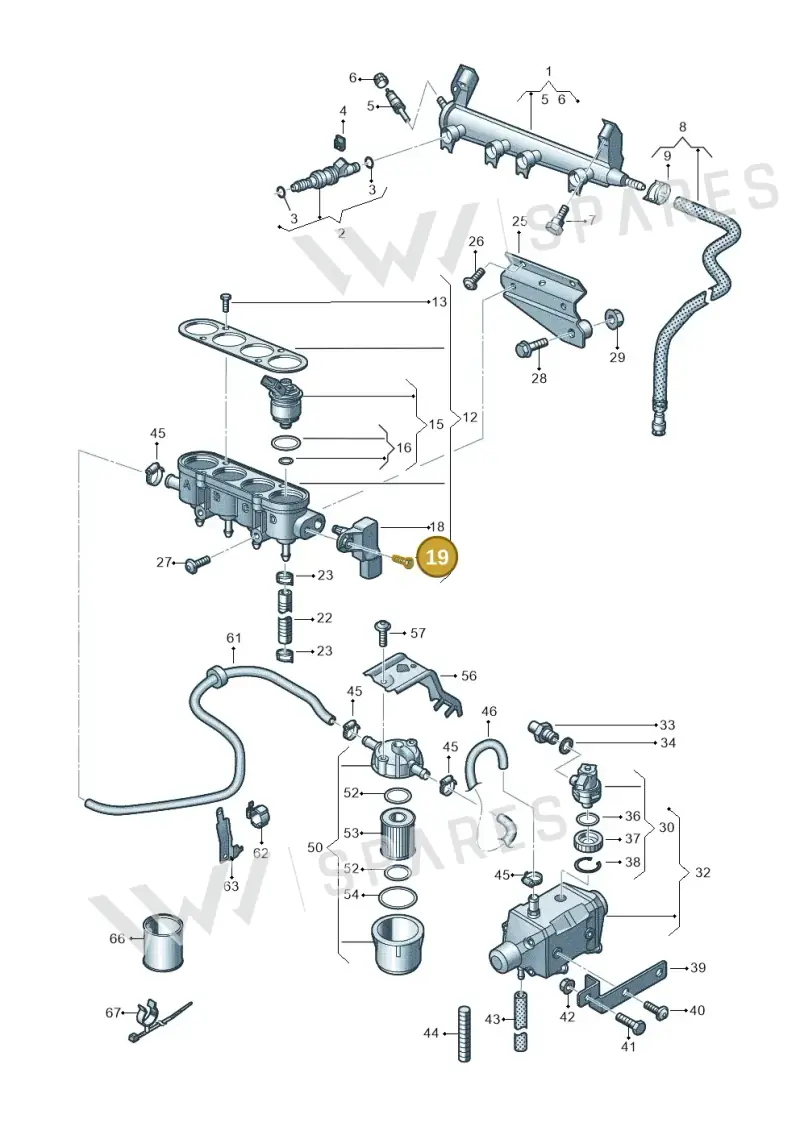N01028716 — SEAT Altea XL Reference (2013-2013) diagram 649133440, position 19