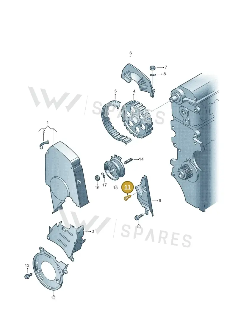 N01029315 — SEAT Alhambra (2006-2010) diagram 194109600, position 11