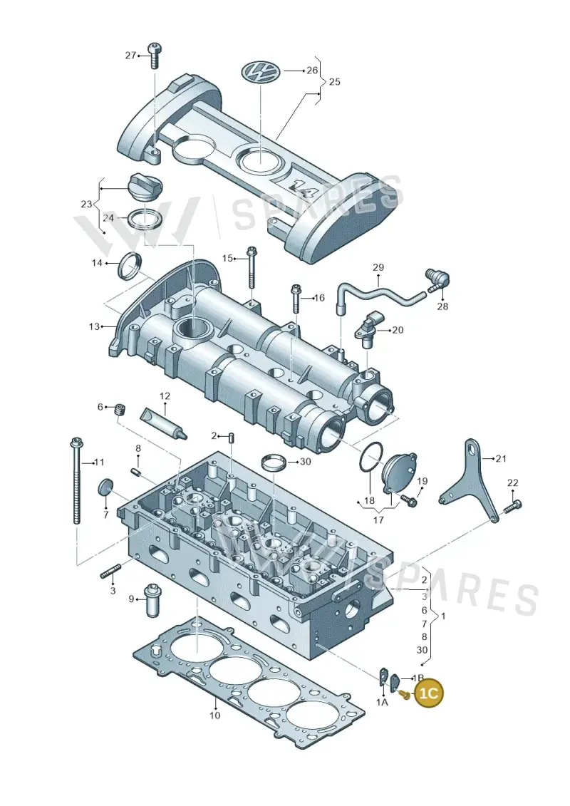 N01029316 — SEAT Ibiza Reference (2012-2012) diagram 474103400, position 1C