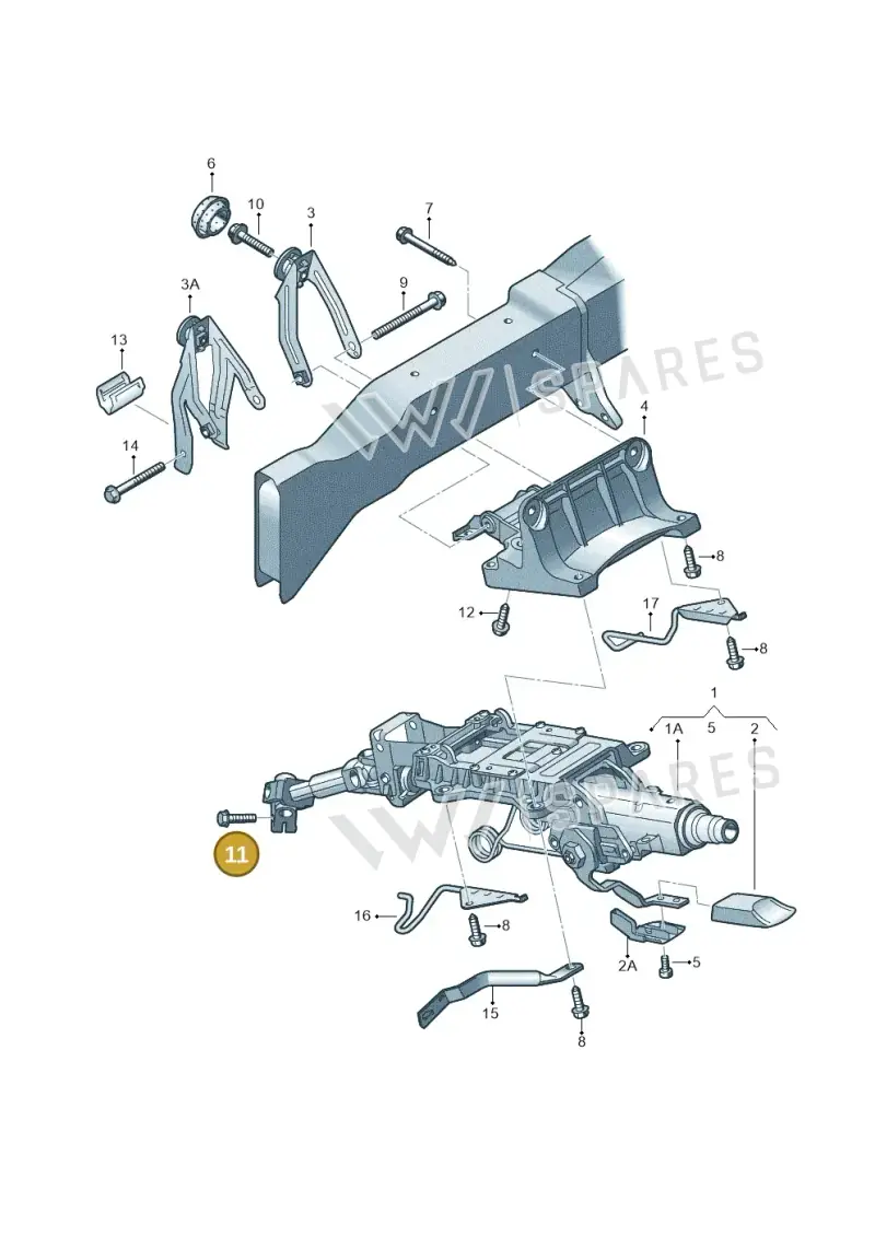 N01033517 — SEAT Leon Stylance (2010-2012) diagram 412419350, position 11