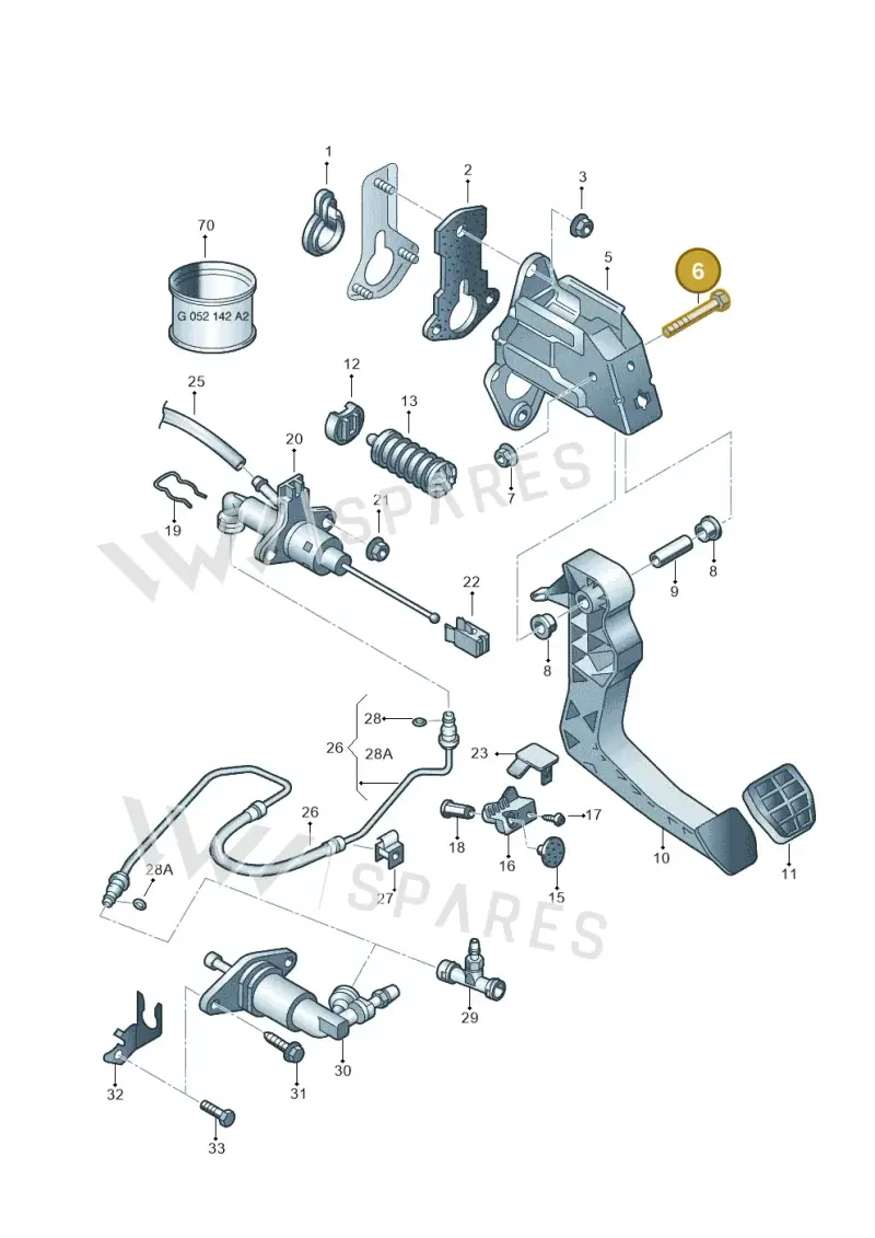 N0103691 — SEAT IBIZA                  06> (2005-) diagram 210721250, position 6