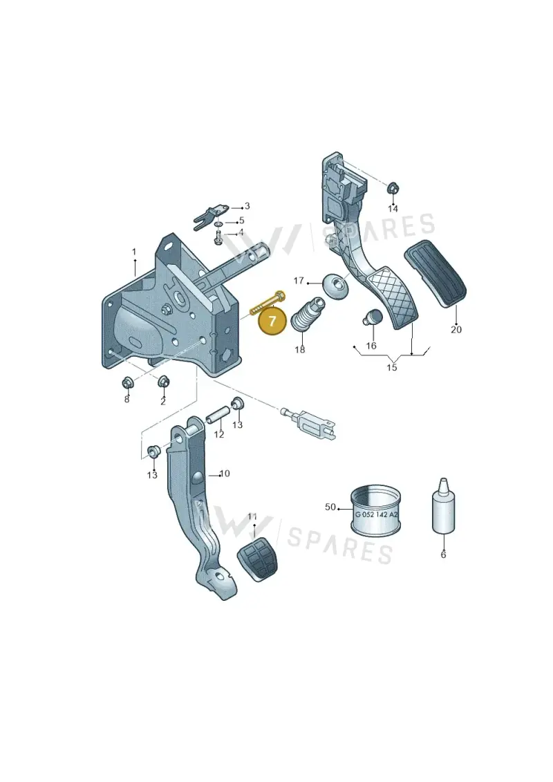 N0103705 — SEAT IBIZA                  06> (2005-) diagram 210721600, position 7